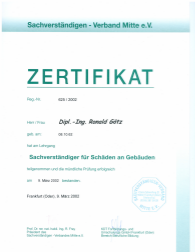 Zertifikat mündliche Prüfung